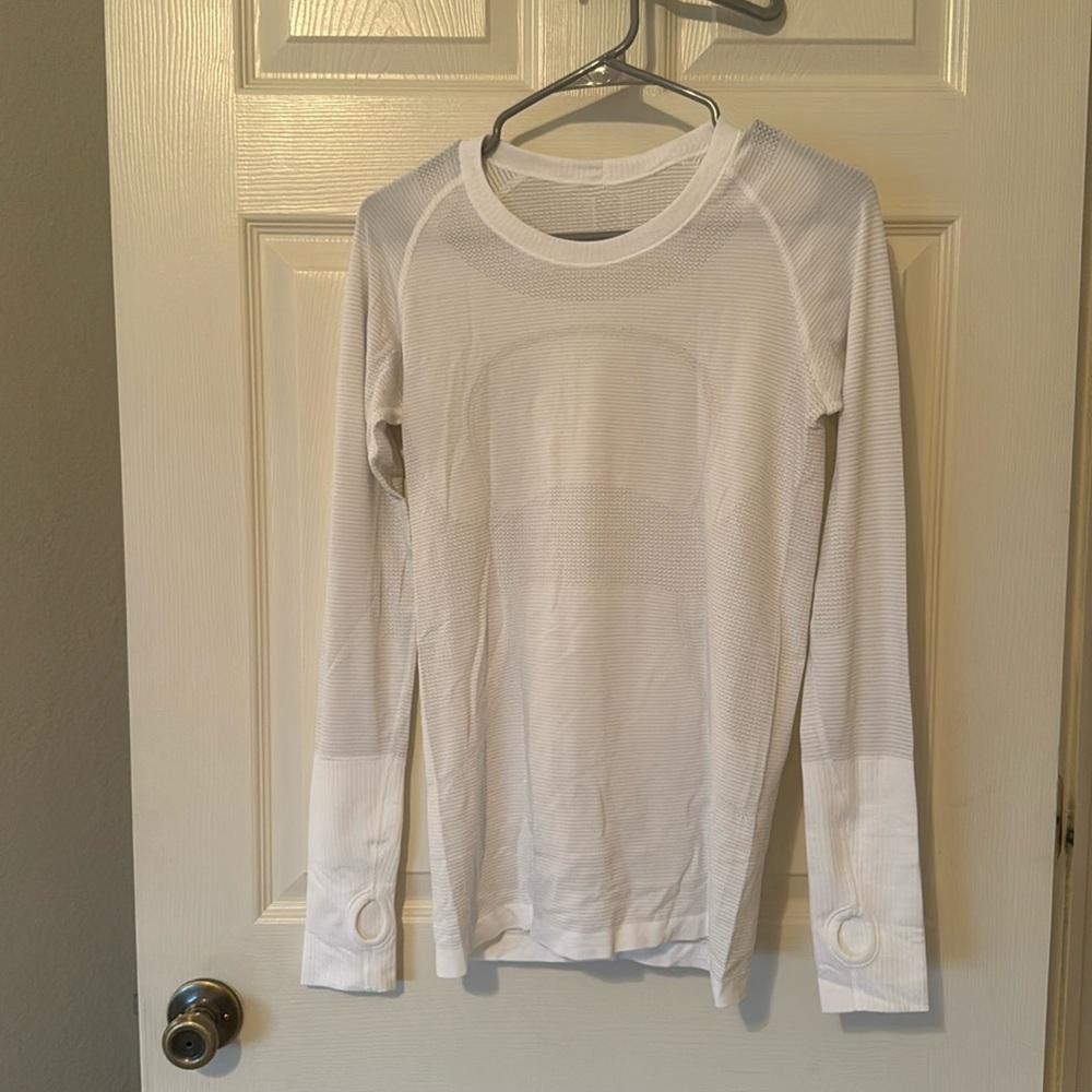 lululemon white swiftly tech long sleeve